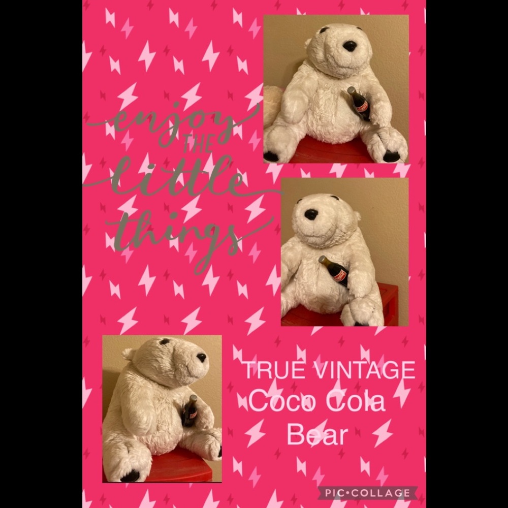 TRUE VINTAGE COCO COLA BEAR